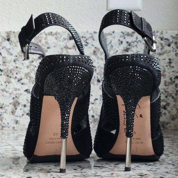 Giuseppe Zanotti heels embellished with crystals EU Sz 40 Mint condition - Picture 7 of 17